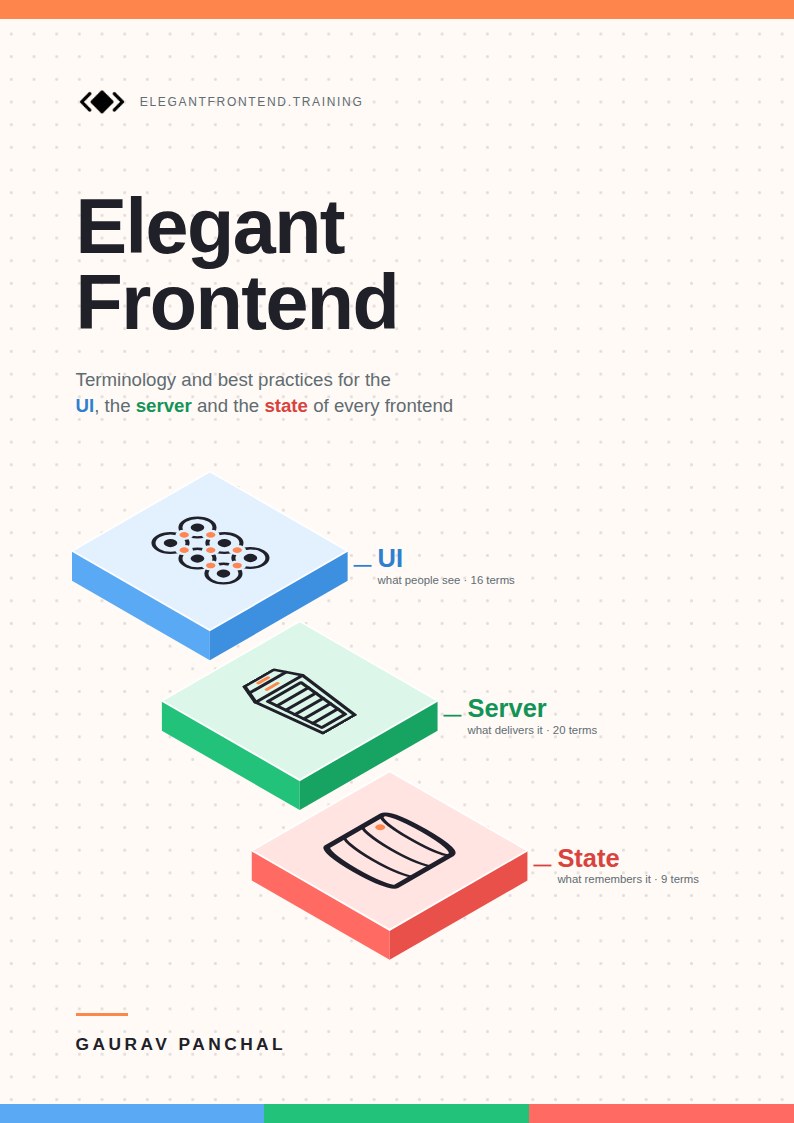 Cover of the Elegant Frontend book
